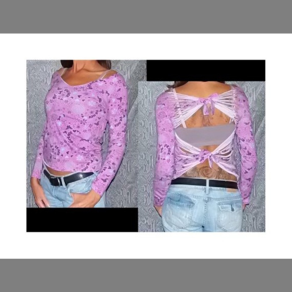 Peace Love Slashed Back T Shirt